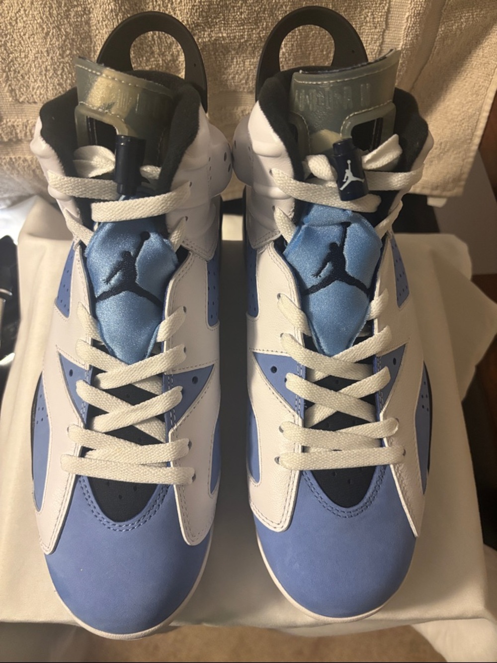 Nike Air Jordan 6 in University Blue and White